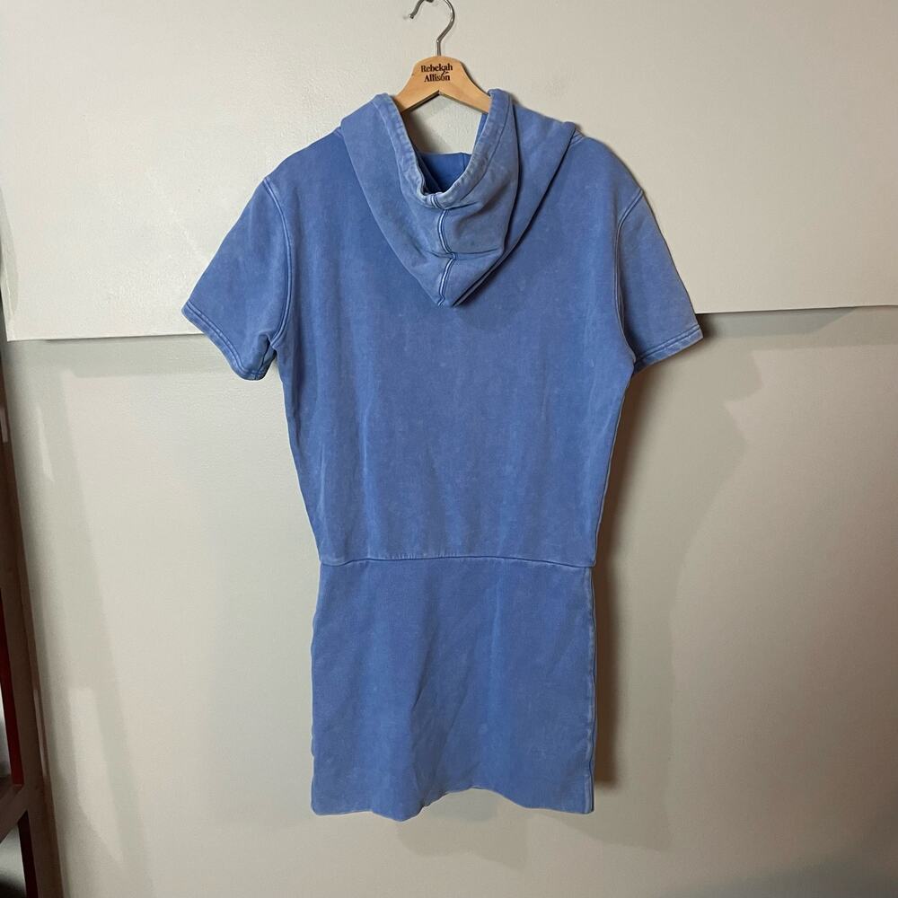 SER.O.YA Rory Dress in Marina Blue SZ Large Sweatshirt Blouson Dress EUC Street - Picture 12 of 13